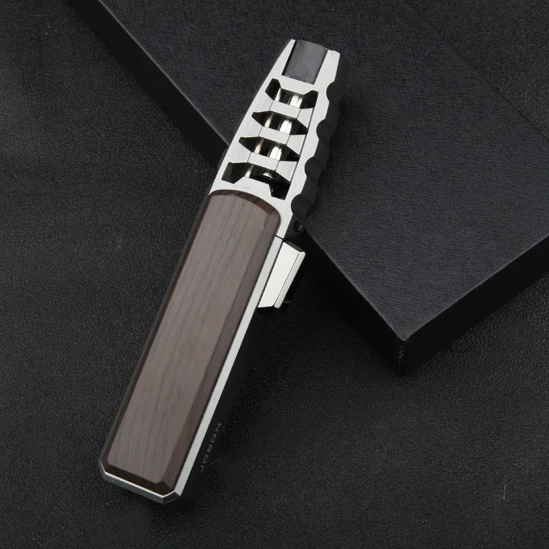 Super Flame Sword 588 - Windproof Metal Torch Lighter for Kitchen & Outdoor, Cool Brown Design, Perfect Gift for Survivalists